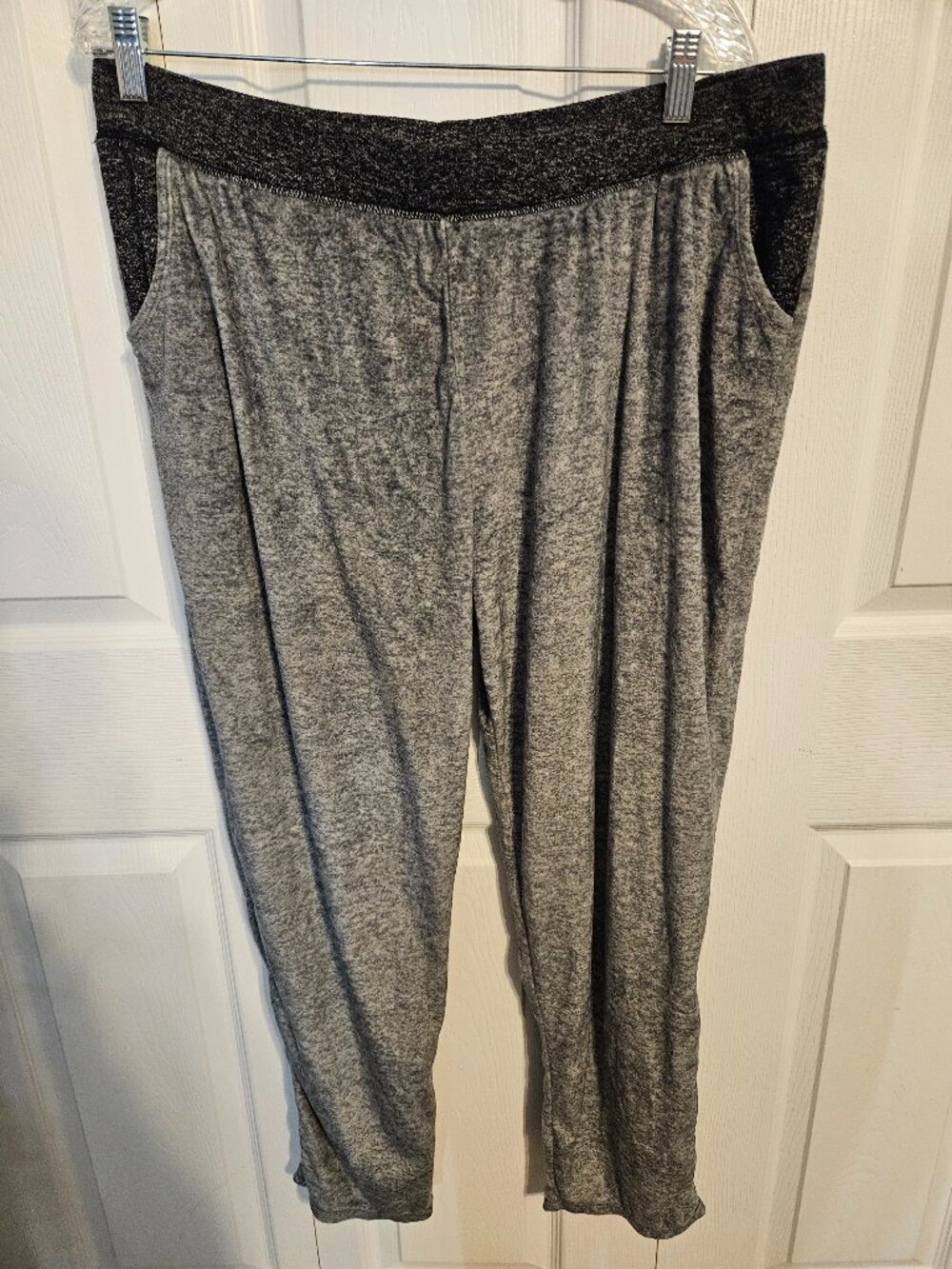 Grey Fuzzy Sleepwear Pants